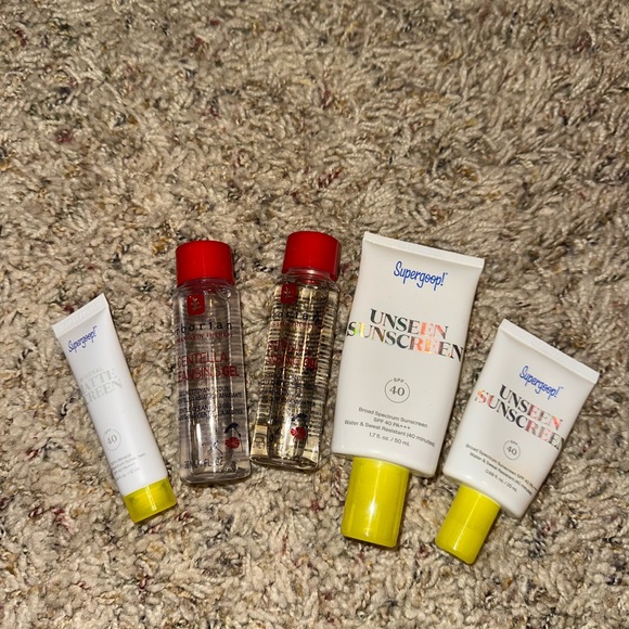 Bundle 5 piece supergoop sunscreen and other skincare 🌞 - Picture 1 of 3